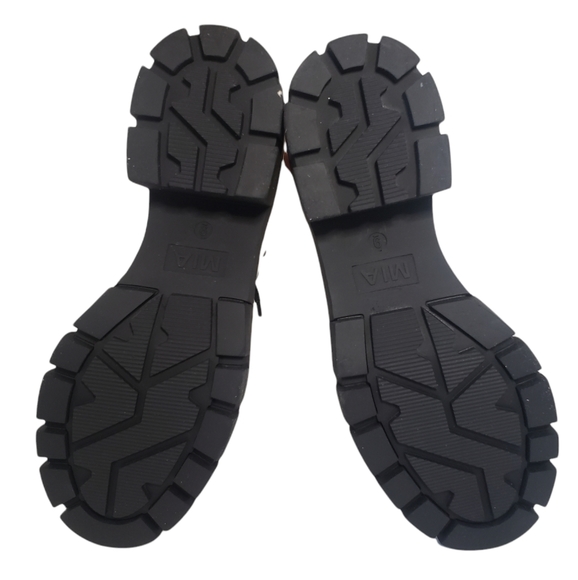 MIA Tauren Faux Leather Combat Boots Women's Size 9 Chassidy White Malta… - Picture 8 of 16